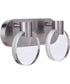 Glisten 2-Light Lighting Brushed Polished Nickel