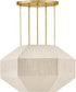 Lyla 4-Light Medium Convertible Chandelier in Lacquered Brass
