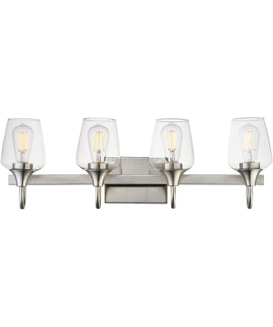 Goblet 4-Light Wall Sconce Satin Nickel