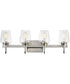 Goblet 4-Light Wall Sconce Satin Nickel