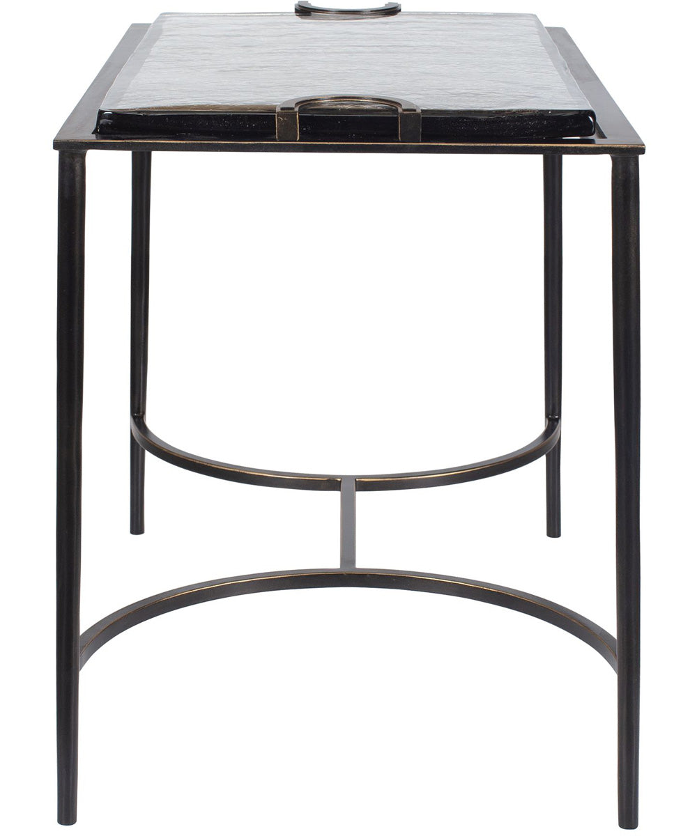 Eisen Textured Glass Accent Table