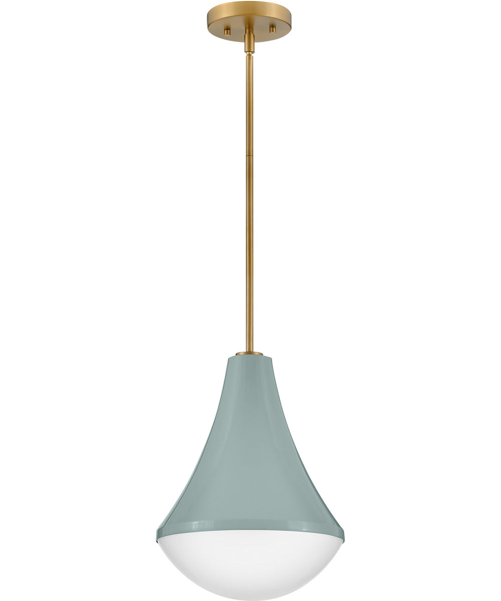Haddie 1-Light Small Pendant in Seafoam