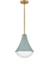 Haddie 1-Light Small Pendant in Seafoam