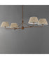 Dunbridge 4-Light Chandelier Weathered Brass