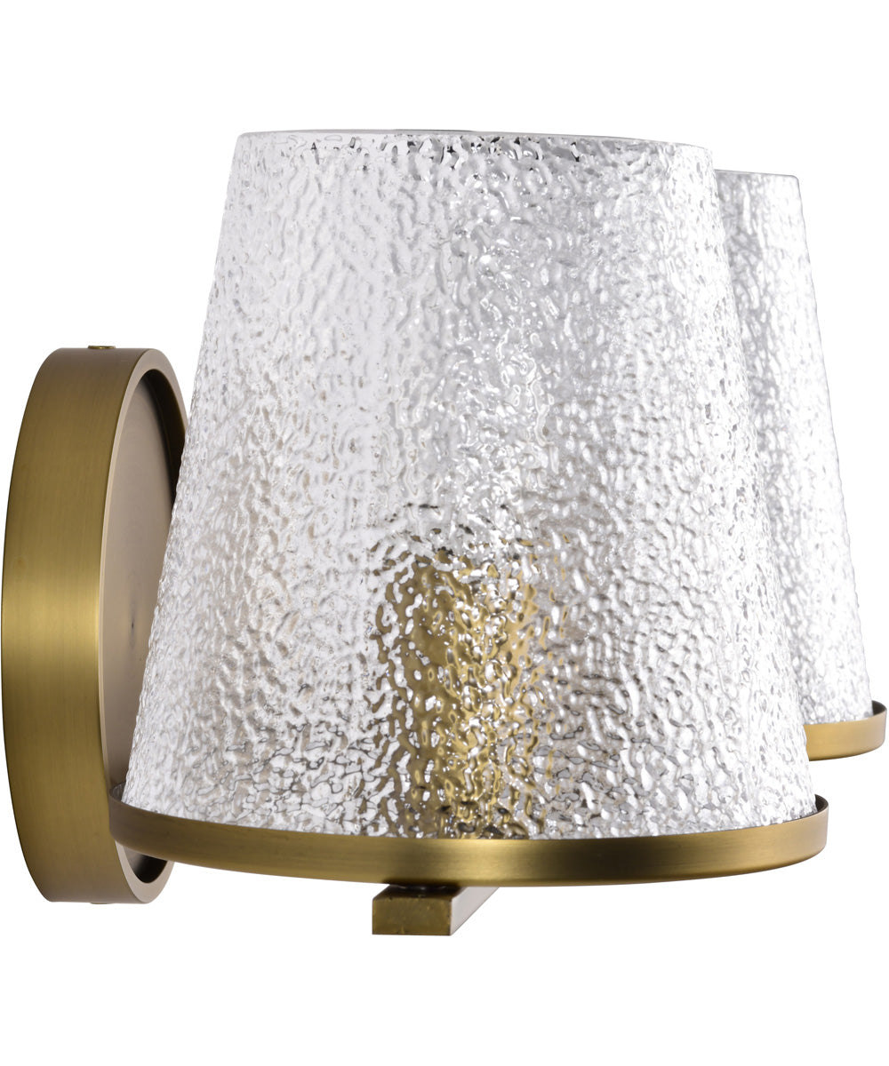 Valentine 2-Light Vanity & Wall Vintage Brass