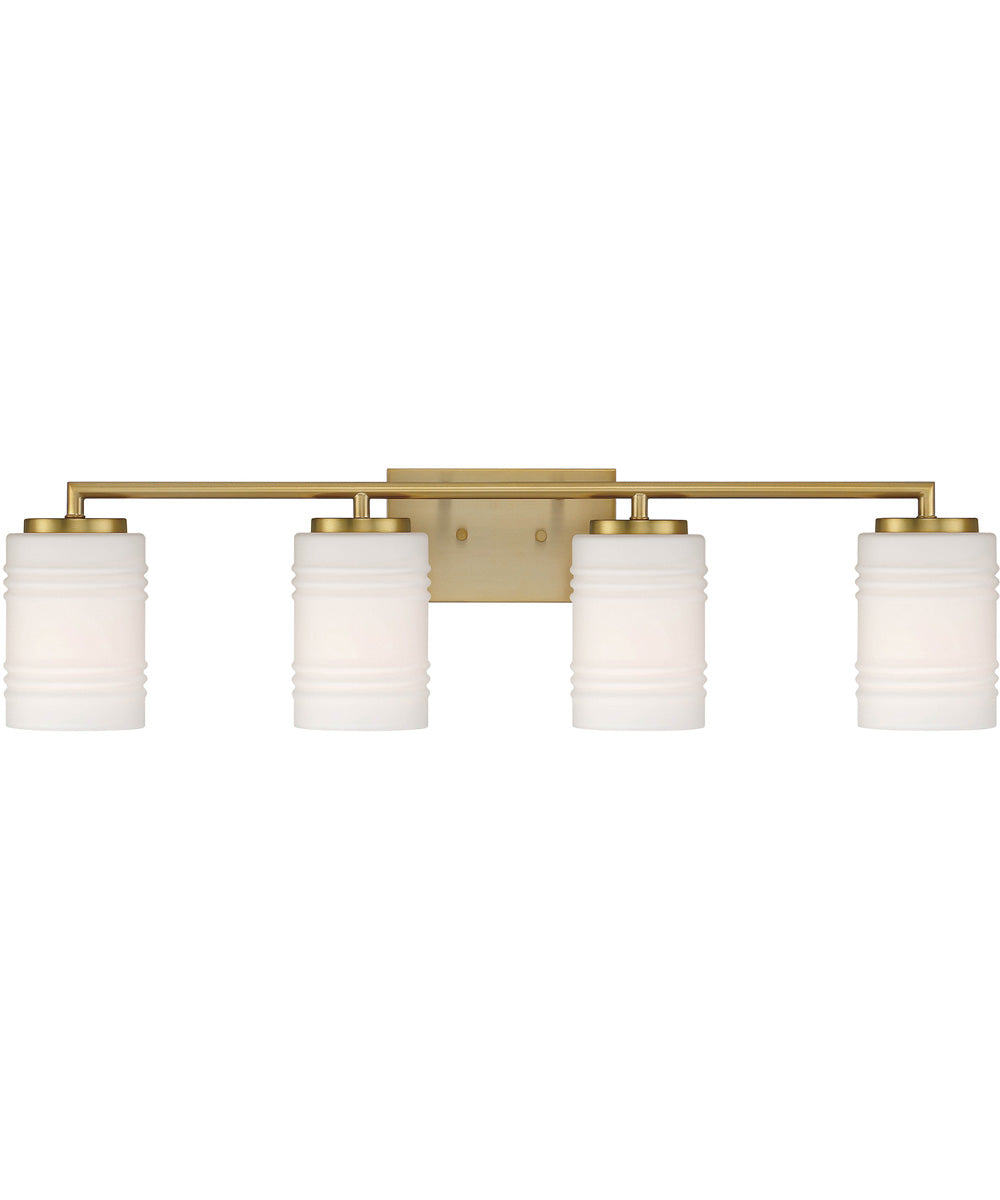 Leavenworth 4 Light Vanity Brushed Gold