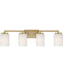 Leavenworth 4 Light Vanity Brushed Gold