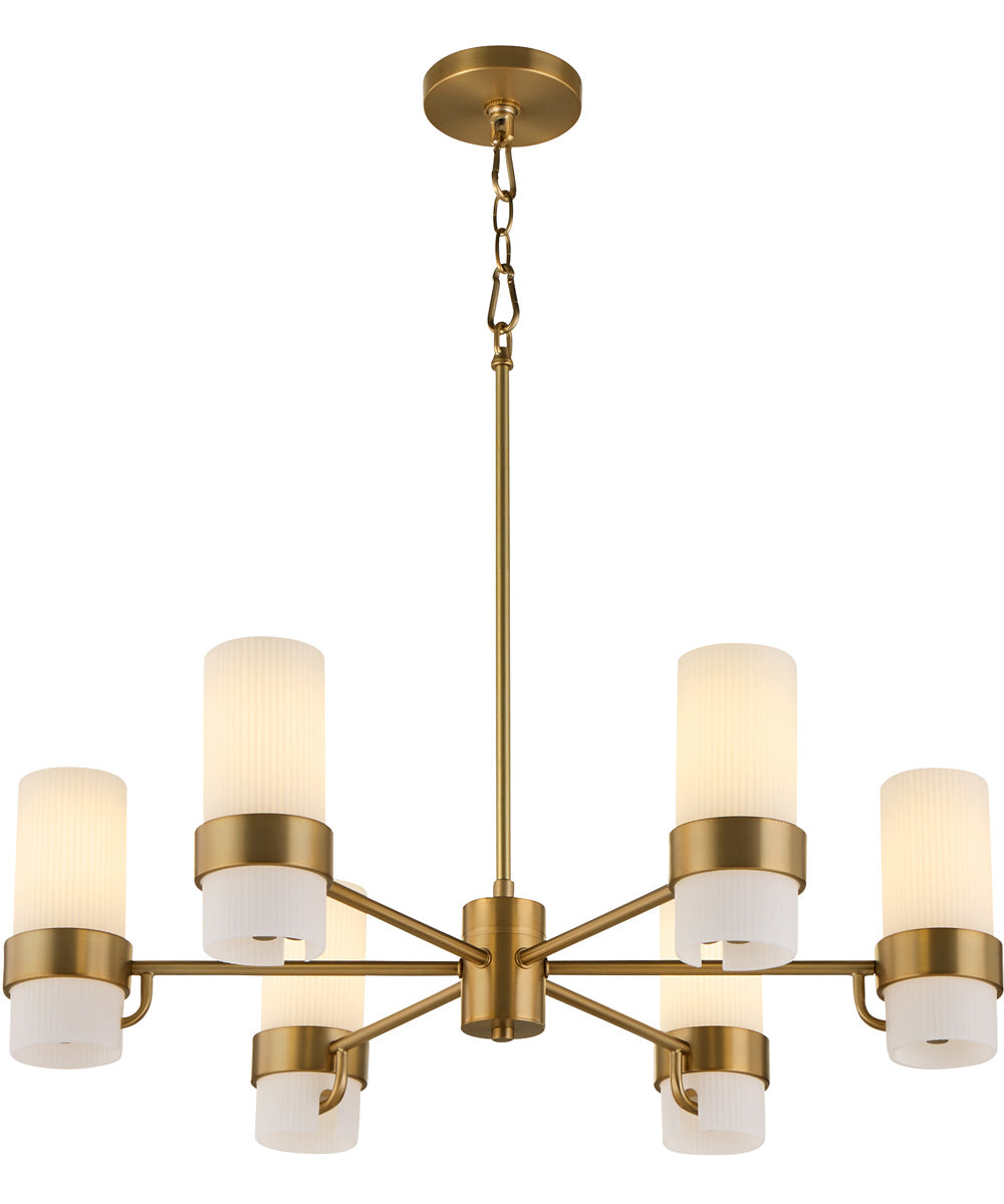 Sojourn 6-light Chandelier Brushed Brass
