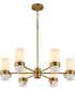 Sojourn 6-light Chandelier Brushed Brass