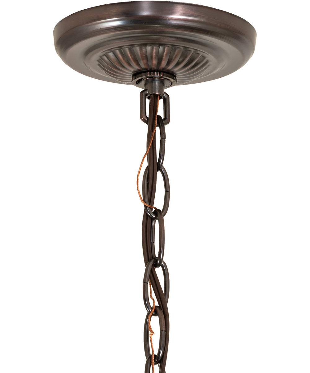 12" Wide Tiffany Fishscale Pendant