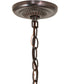 12" Wide Tiffany Fishscale Pendant