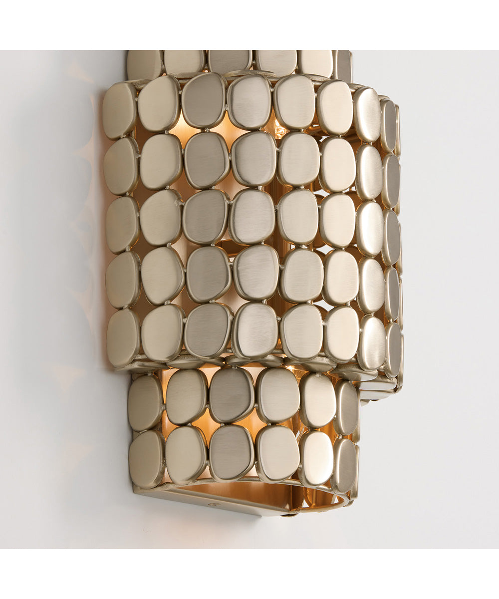 Eliana 2-Light Sconce Champagne Brass