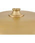 Sadie 1-Light Medium Dome Chandelier in Lacquered Brass