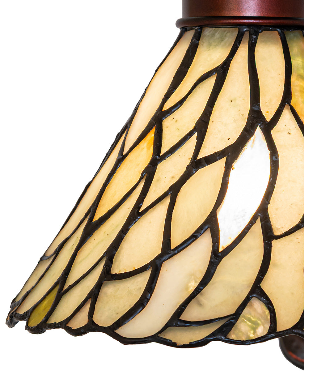8" Wide Willow Jadestone Wall Sconce