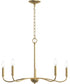 Ilia 5-Light Chandelier Brushed Gold