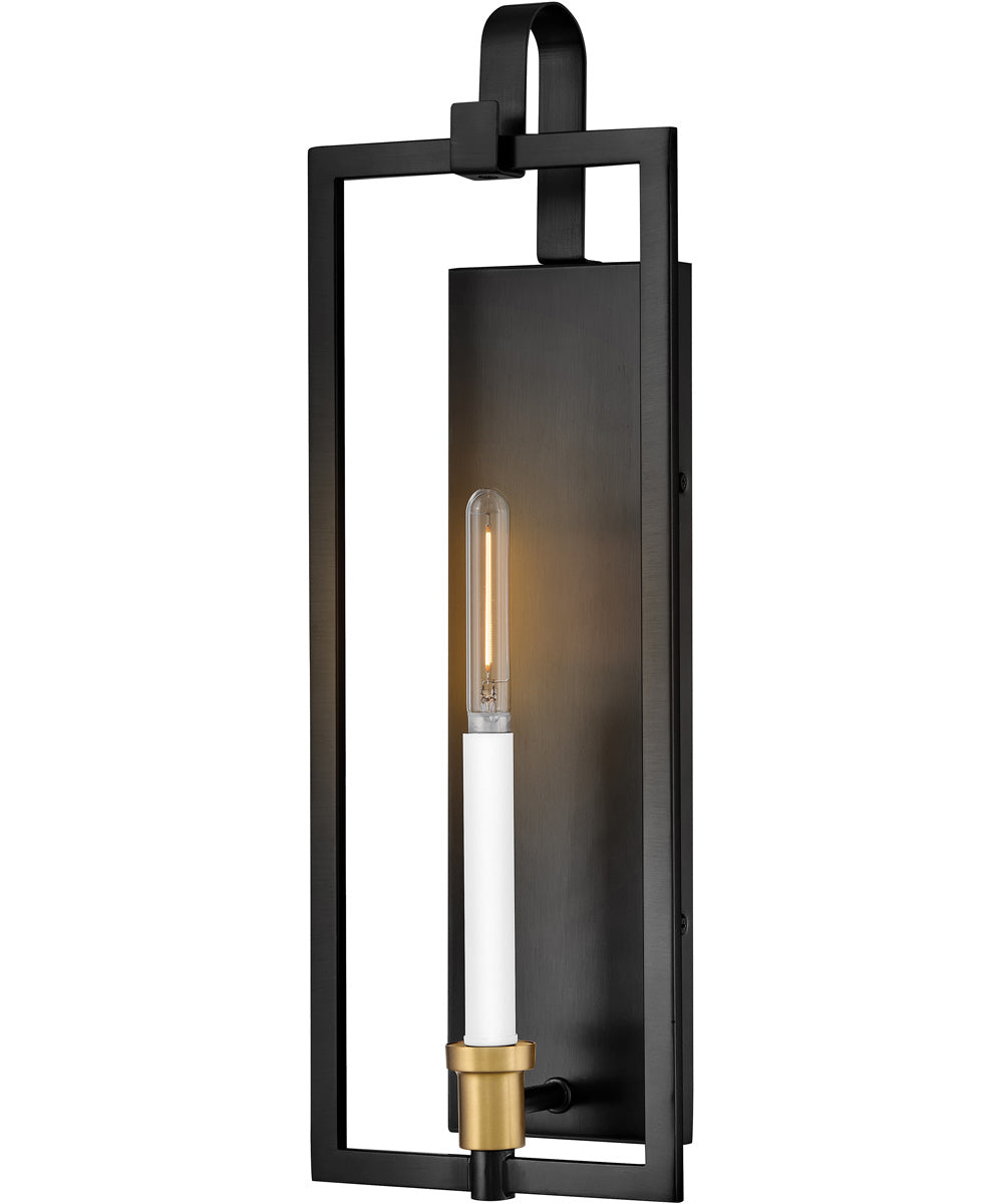 Stassi 1-Light Medium Single Light Sconce in Black