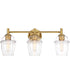 Summer Jazz 3 Light Vanity Brushed Gold