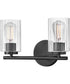Leta 2-Light Small Two Light Vanity in Black