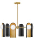 Zuri 6-Light Medium Single Tier in Lacquered Brass