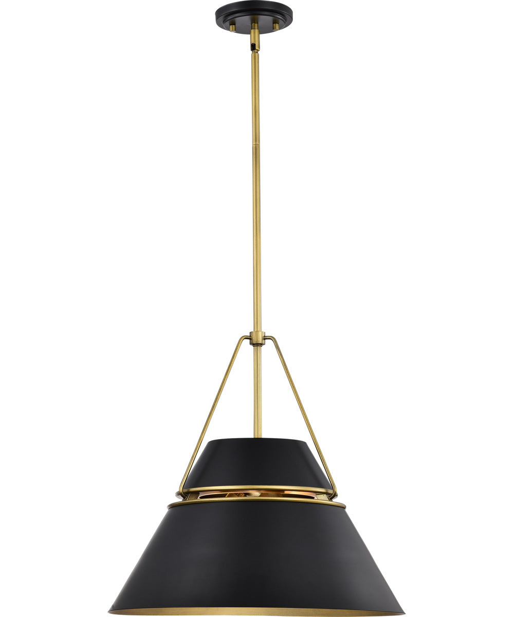 Adina 3-Light Pendant Matte Black