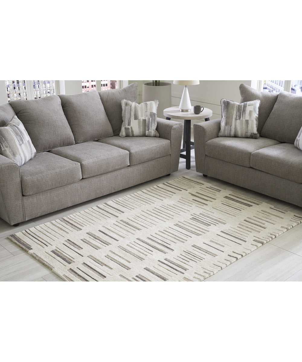 Leesdale Medium Rug Ivory/Brown/Black