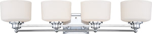 34"W Soho 4-Light Vanity & Wall Polished Chrome