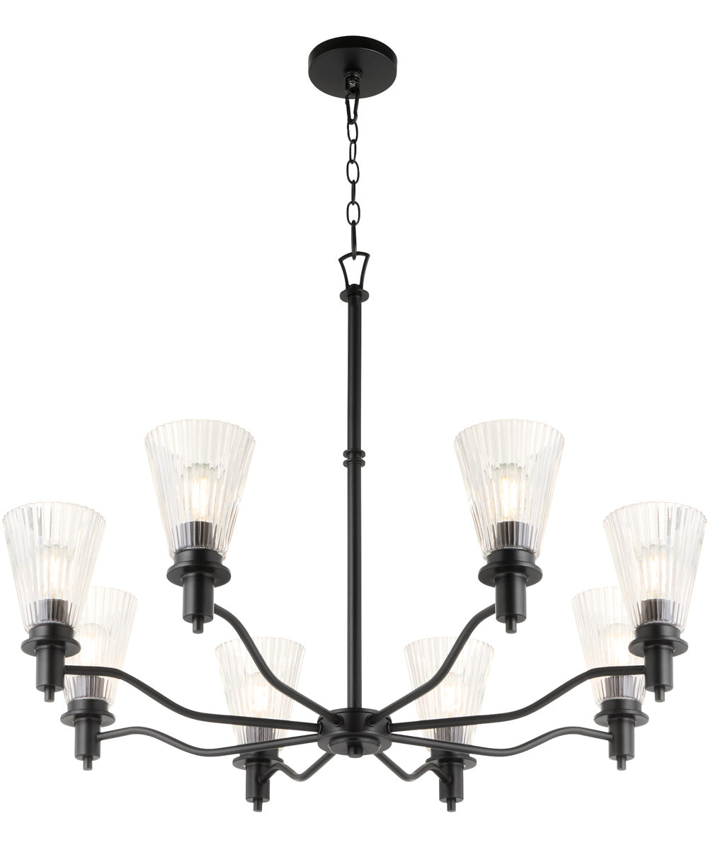 Lawton 8-light Chandelier Matte Black