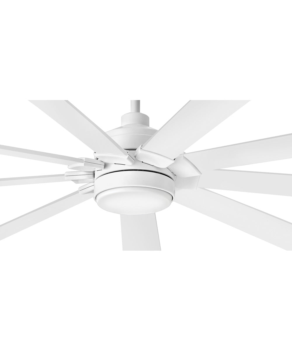 Turbine 80" LED Smart Fan Chalk White