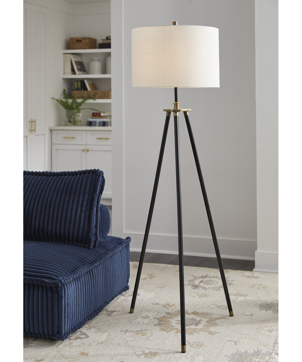 Cashner Metal Floor Lamp Black/Gold