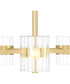 Aries 5 Light Chandelier  Brushed Gold