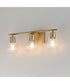 Geode 3-Light Bath Vanity Natural Aged Brass