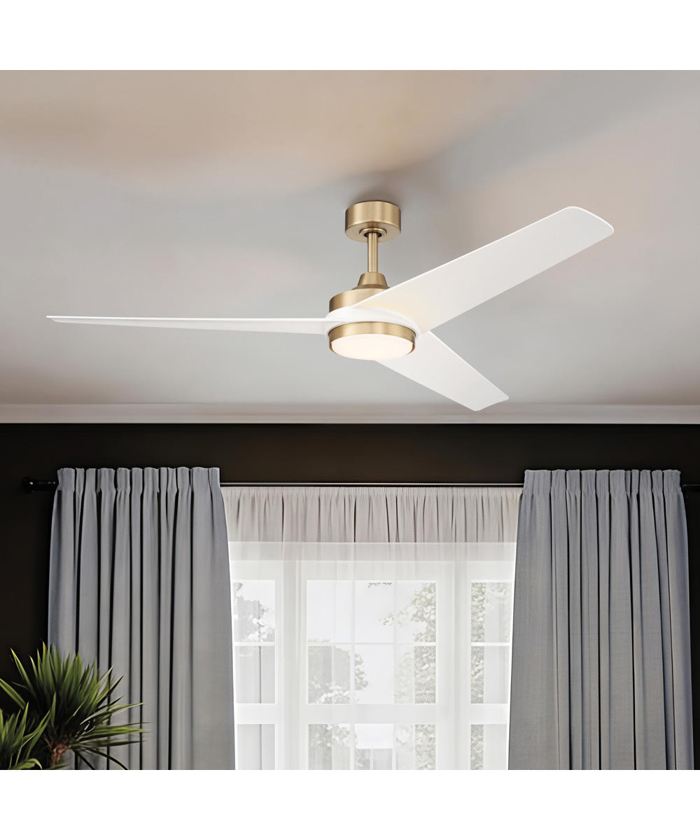 Velto 60-in. 3-Blade LED Modern Ceiling Fan Champagne Bronze