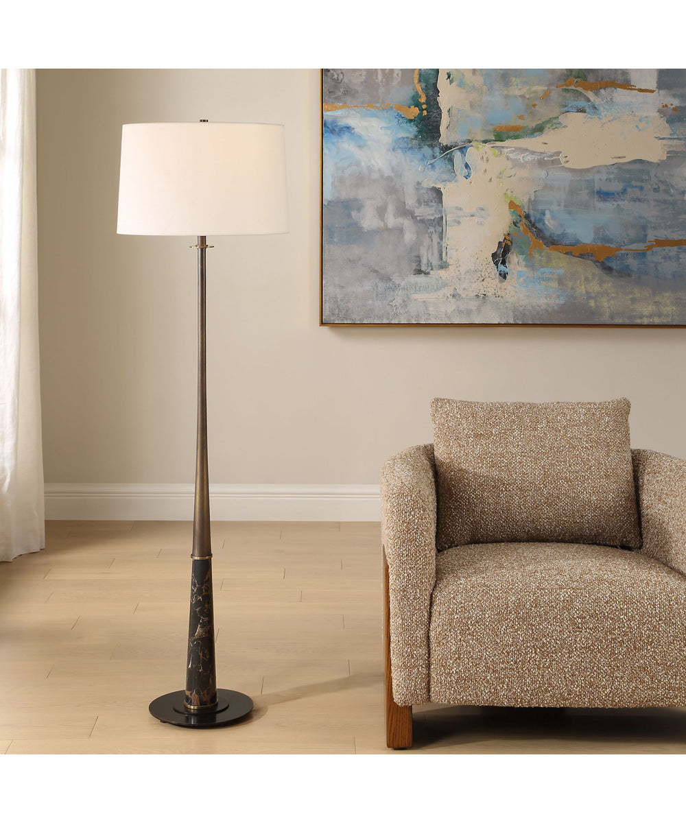 Tallarico Brass & Marble Floor Lamp