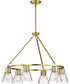 Gianna 6-Light Chandelier Vintage Brass