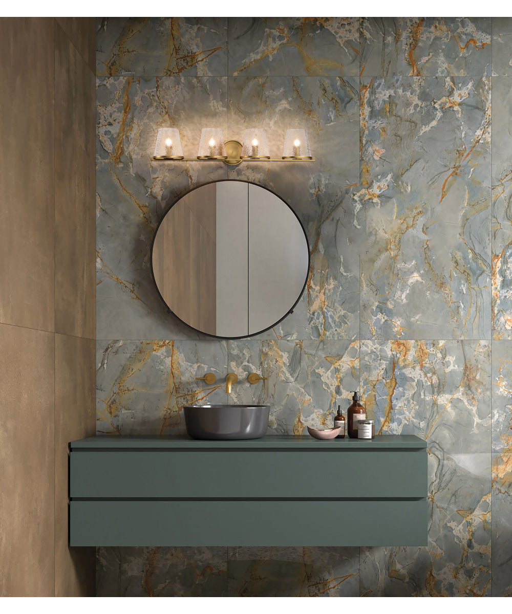 Valentine 4-Light Vanity & Wall Vintage Brass