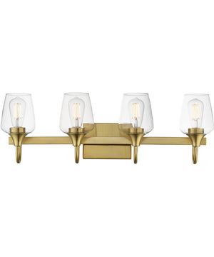 Goblet 4-Light Wall Sconce Natural Aged Brass
