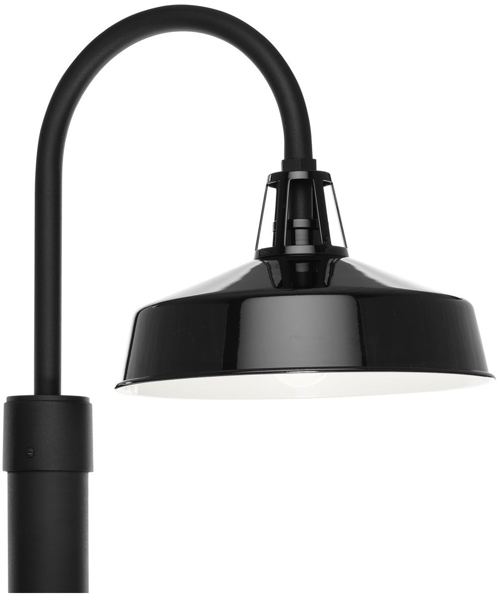 Cedar Springs 1-Light Post Lantern Gloss Black