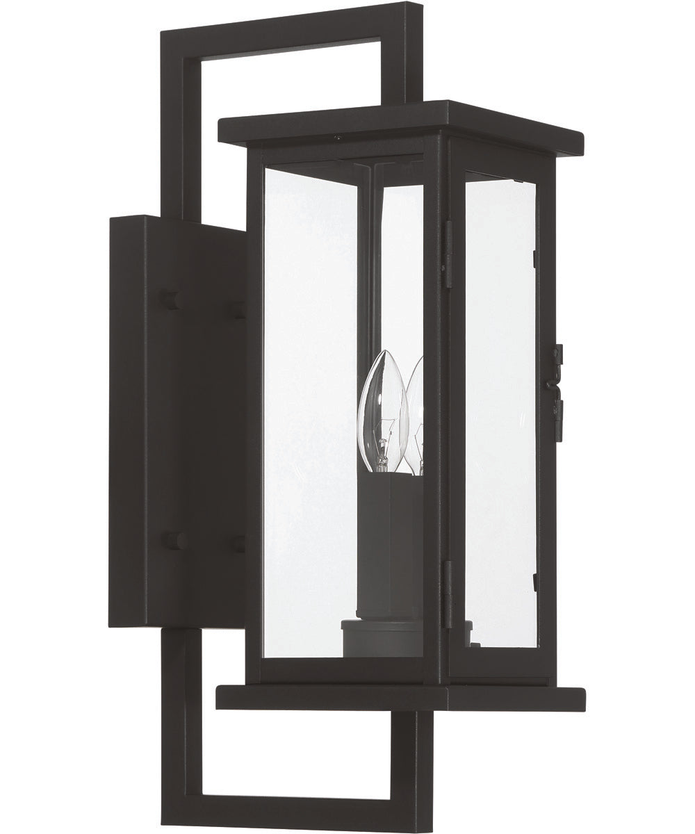 Jordan 2-Light Outdoor Lighting Textured Black