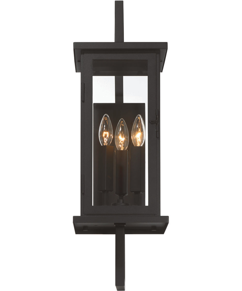 Jordan 3-Light Outdoor Lighting Textured Black