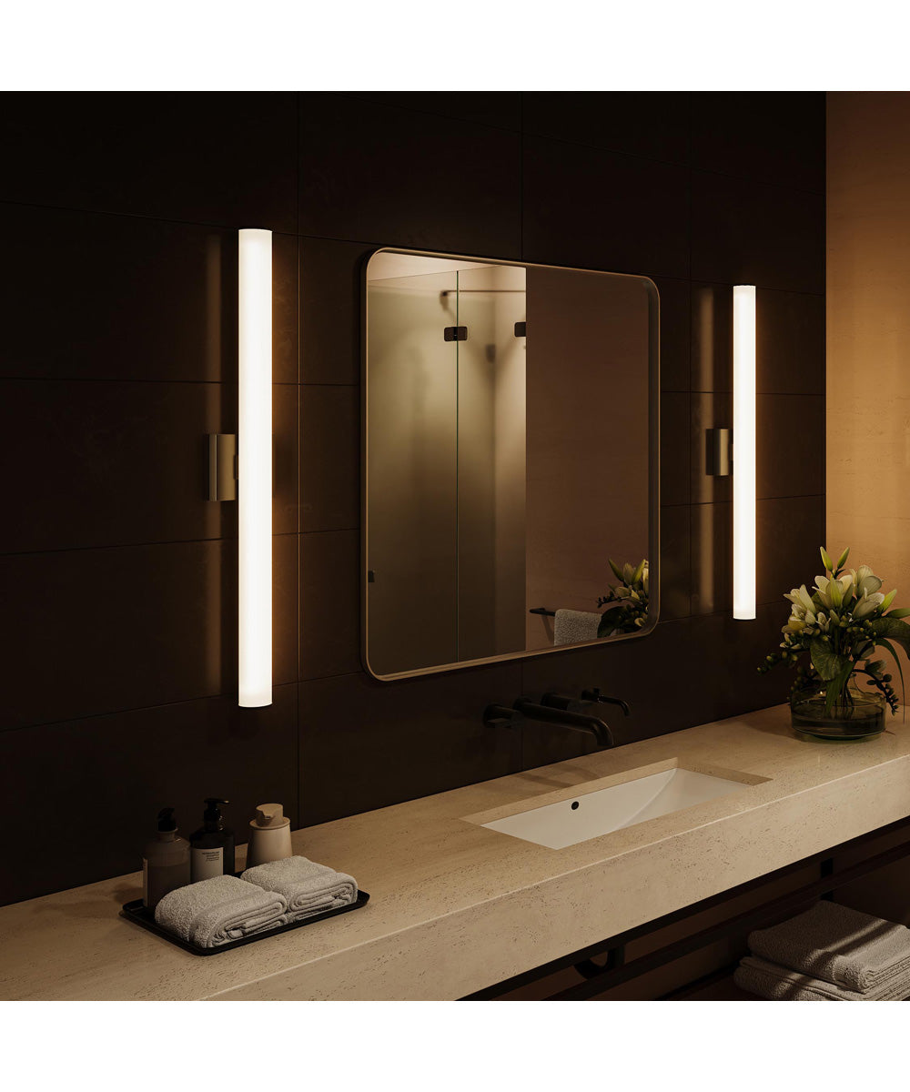 Phase 6.2 36 in. 5CCT Integrated LED Linear Vanity Light Black