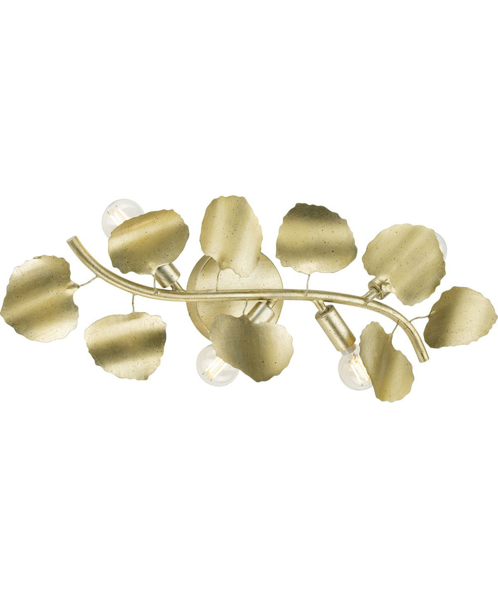 Laurel 4-Light Wall Bracket Gilded Silver