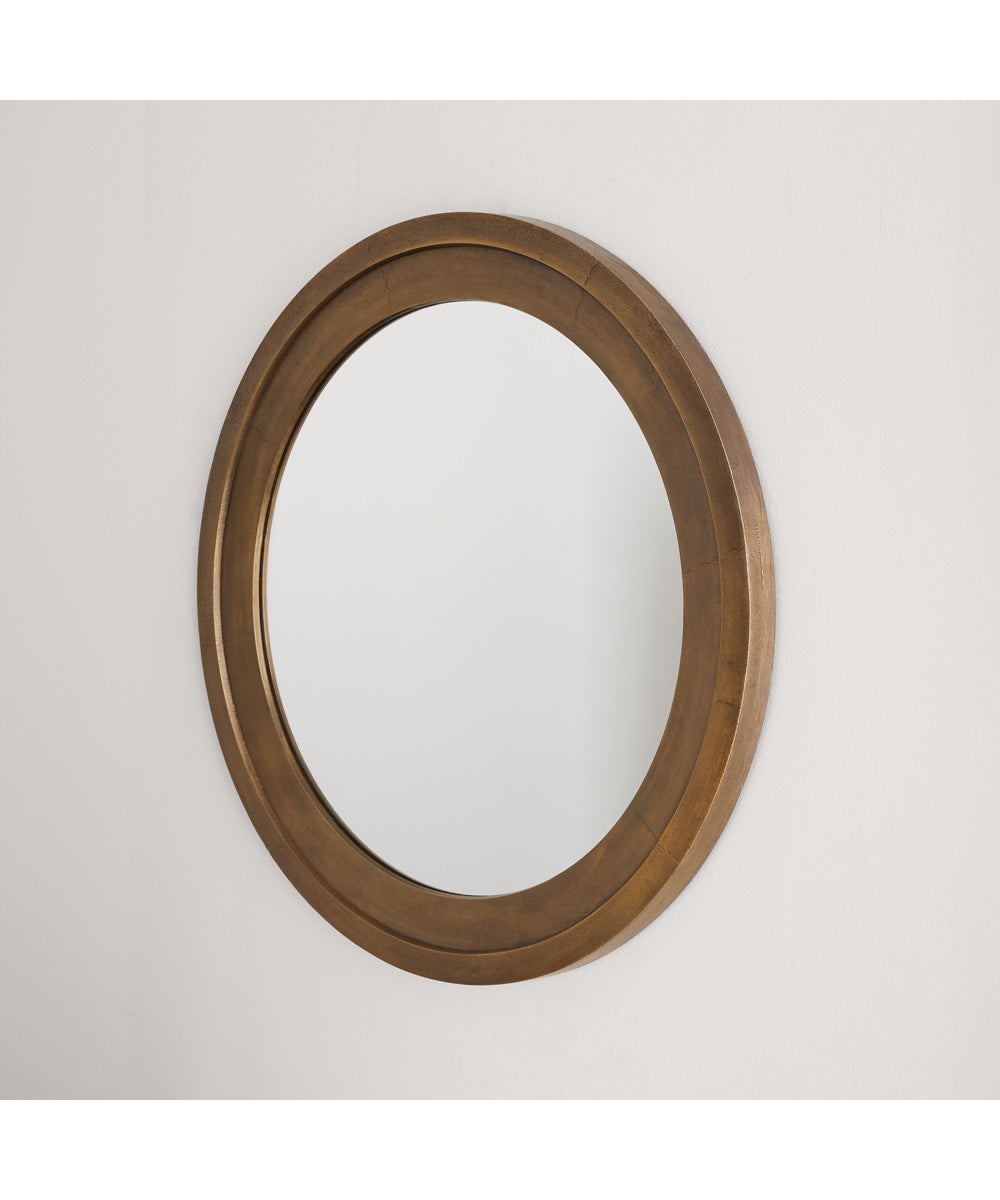 Mirror Decorative Cast Aluminum Mirror Oxidized Brass