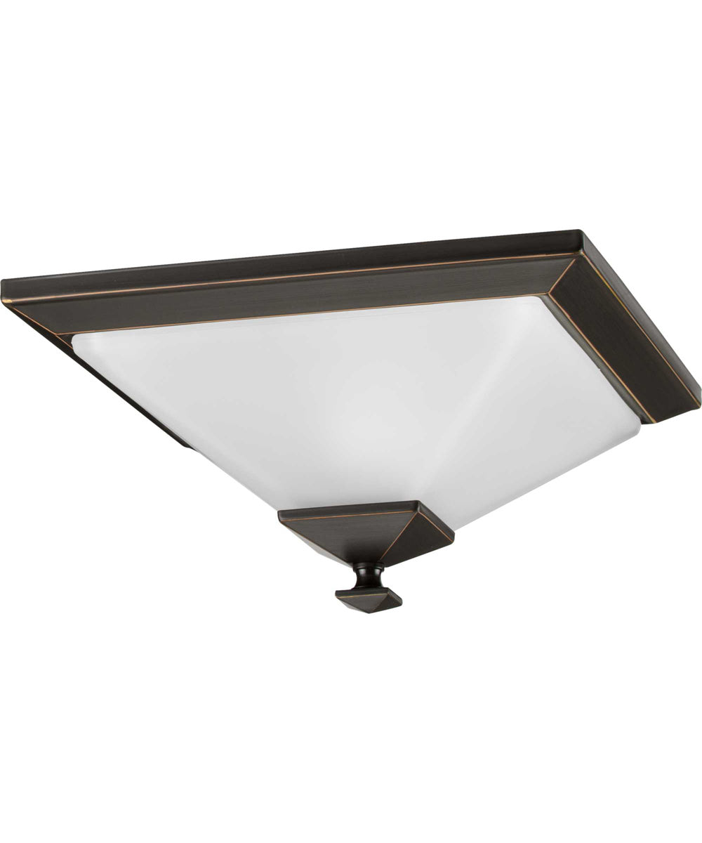 Clifton Heights 1-Light 12-1/2" Flush Mount Antique Bronze