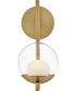 Sunni 1-Light Medium Single Light Sconce in Lacquered Brass