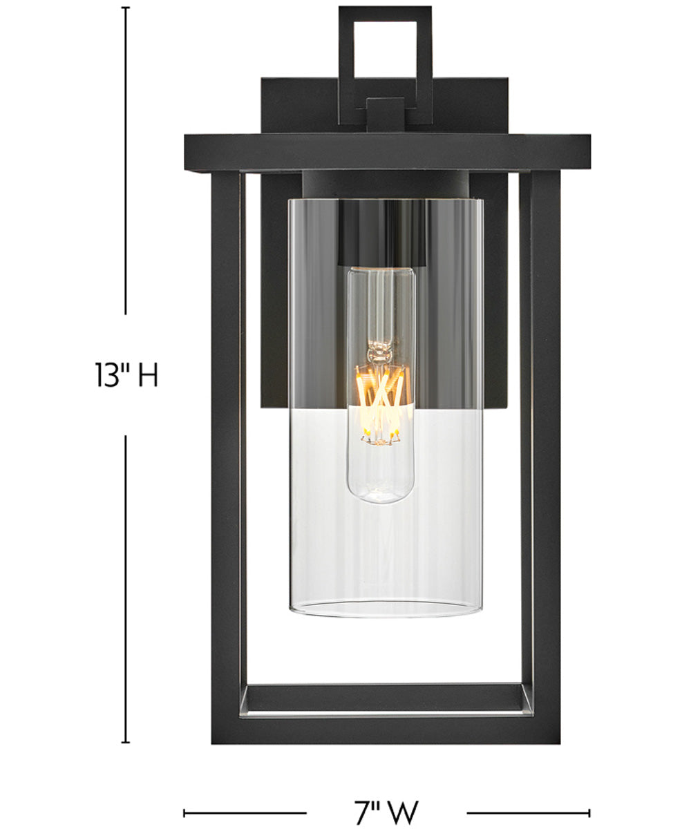 Mateo 1-Light Small Wall Mount in Black