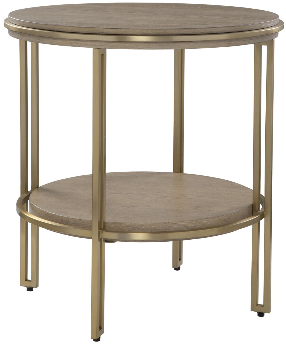Elise Round Brass Side Table