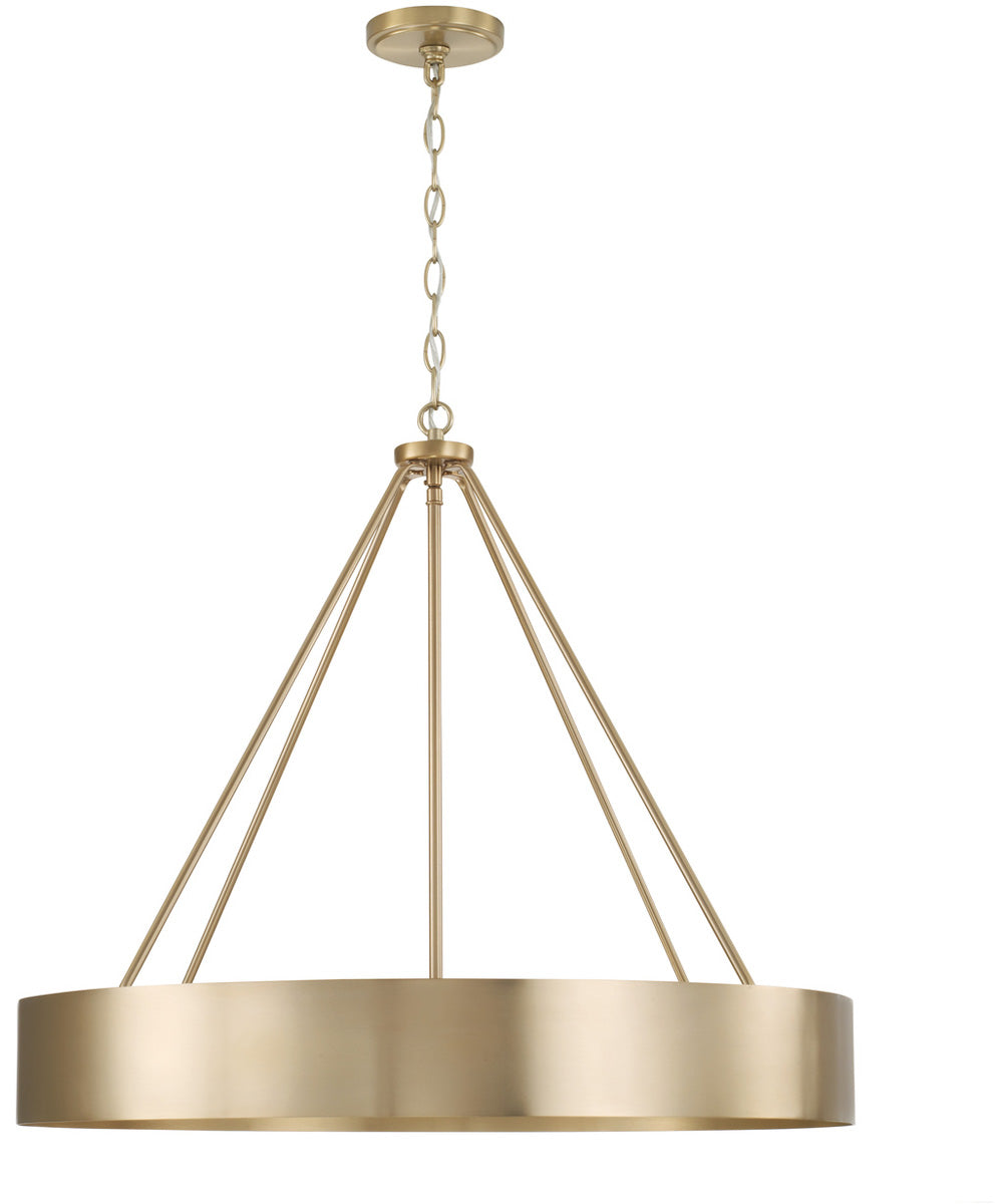 Weller 4-Light Chandelier Matte Brass