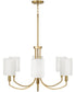 Adrian 6-Light Chandelier Aged Brass