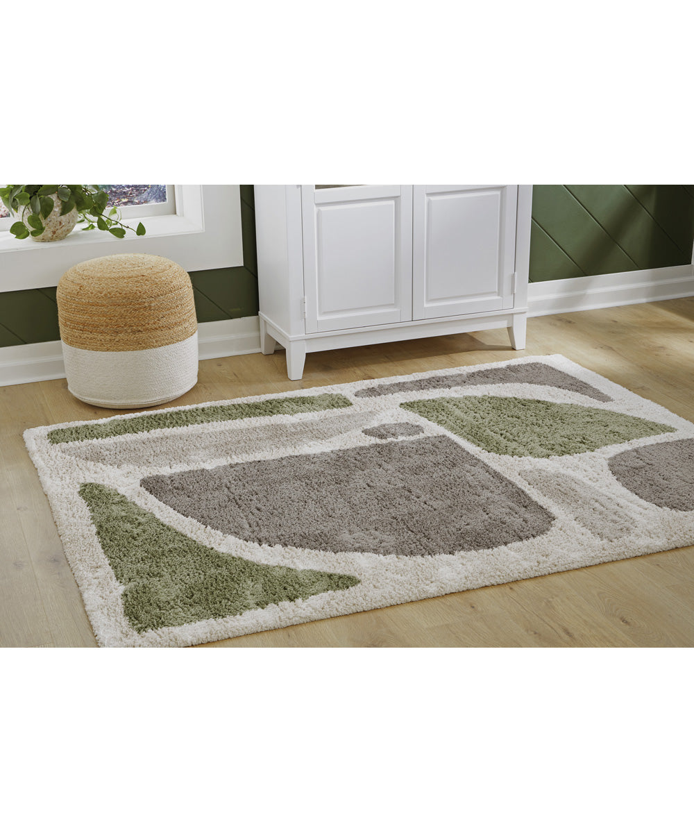 Anburgh Medium Rug Green/Gray/Ivory