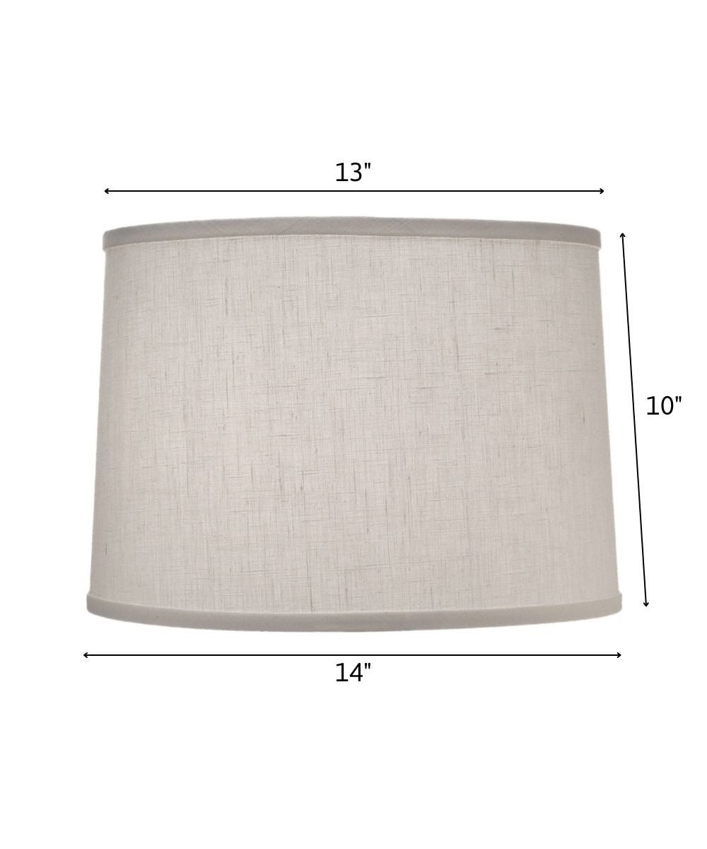 13x14x10 Cream Aberdeen Drum Hardback Lampshade